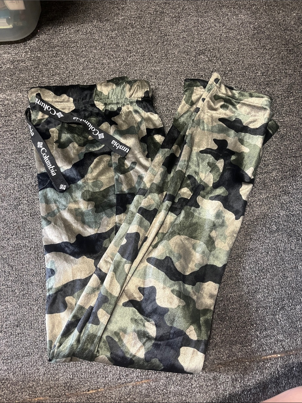 Columbia Camo Print Pajama Pants in Green and Black